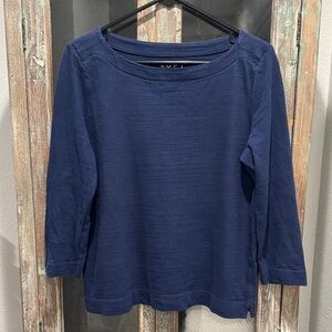 LOFT Navy Long Sleeve Tee